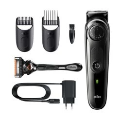 Braun BeardTrimmer 5 BT5342 Batteria 39 2 Cm Bagnato E Secco Nero