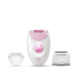 Braun Silk-épil 3 -270, Epilatore Donna Per La Rimozione Duratura Dei Peli - Bianco/Rosa