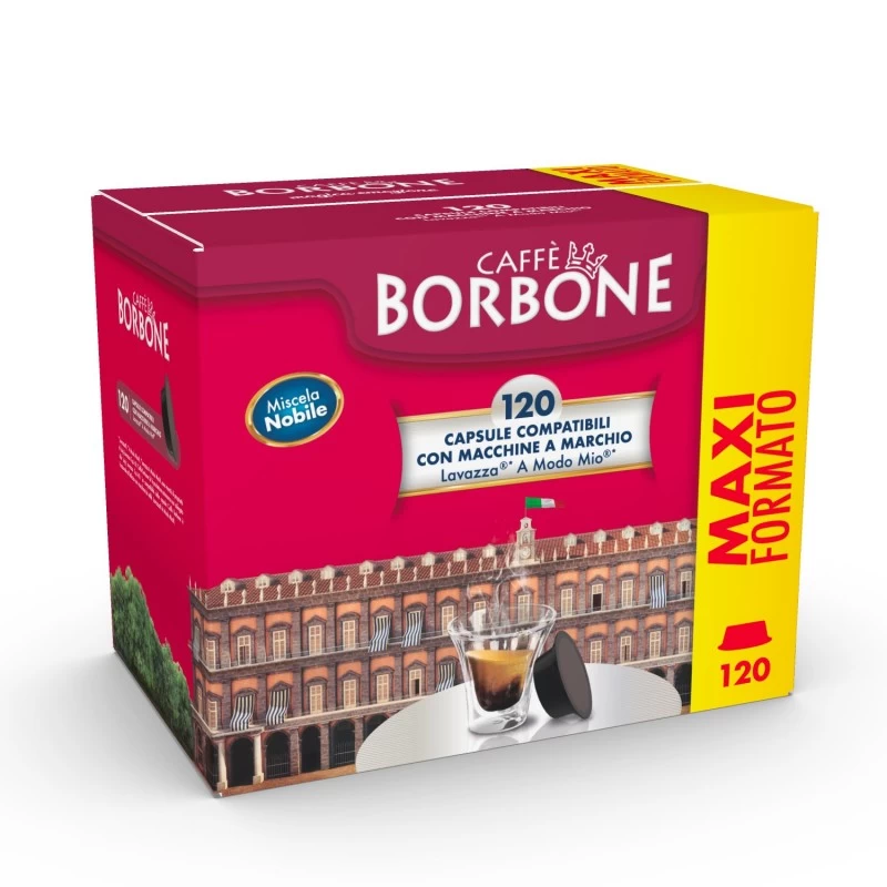 Caffe Borbone Capsula Compatibile Con Macchine A Marchio Lavazza *A Modo Mio* 120 Pz 3 Caffe Borbone Capsula Compatibile Con Macchine A Marchio Lavazza *A Modo Mio* 120 Pz