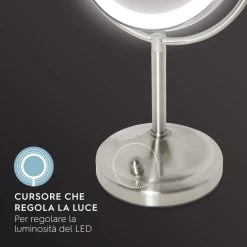 HoMedics Specchio Girevole Con Ingrandimento X7 E Illuminazione A LED MIR-8150-EU -Bestes Kleingeräte Geschäft homedics specchio girevole con ingrandimento x7 e illuminazione a led mir 8150 eu 3