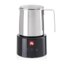 Illy Macchina Cappuccinatore Montalatte Elettrico Nero Milk Frother Da 250ml Cioccolata Calda
