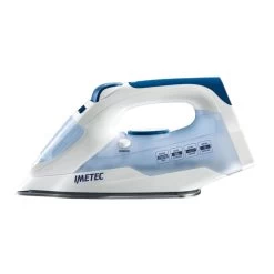 Imetec TITANOX K109 Ferro Da Stiro A Secco E A Vapore Acciaio Inossidabile 2000 W Blu, Bianco