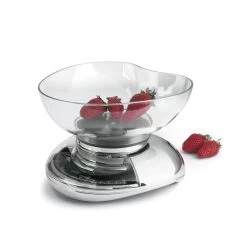 Laica LC7107 Bilancia Da Cucina Cromo Superficie Piana Ovale Bilancia Da Cucina Meccanica