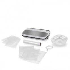 Macom Forever Fresh Macchina Per Sottovuoto 829 Mbar Nero, Grigio, Acciaio Inossidabile