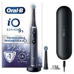 Oral B Oral-B IO Spazzolino Elettrico Ricaricabile 9S Nero, 2 Testine, 1 Custodia Da Viaggio Ricaricabile -Bestes Kleingeräte Geschäft oral b io spazzolino elettrico ricaricabile 9s nero 2 testine 1 custodia da viaggio ricaricabile 1