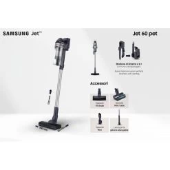 Samsung Aspirapolvere Senza Filo Jet™ 60 Pet 150W VS15A6032R5/ET -Bestes Kleingeräte Geschäft samsung aspirapolvere senza filo jet 60 pet 150w vs15a6032r5 et 1
