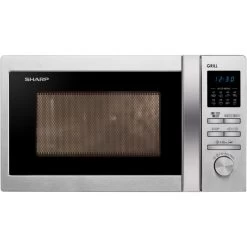 Sharp Home Appliances R-622STWE Forno A Microonde Superficie Piana 20 L 800 W Acciaio Inossidabile